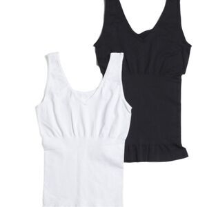 SkinnyGirl Smoothers & Shapers Shaping Seamless Camis- 2PK